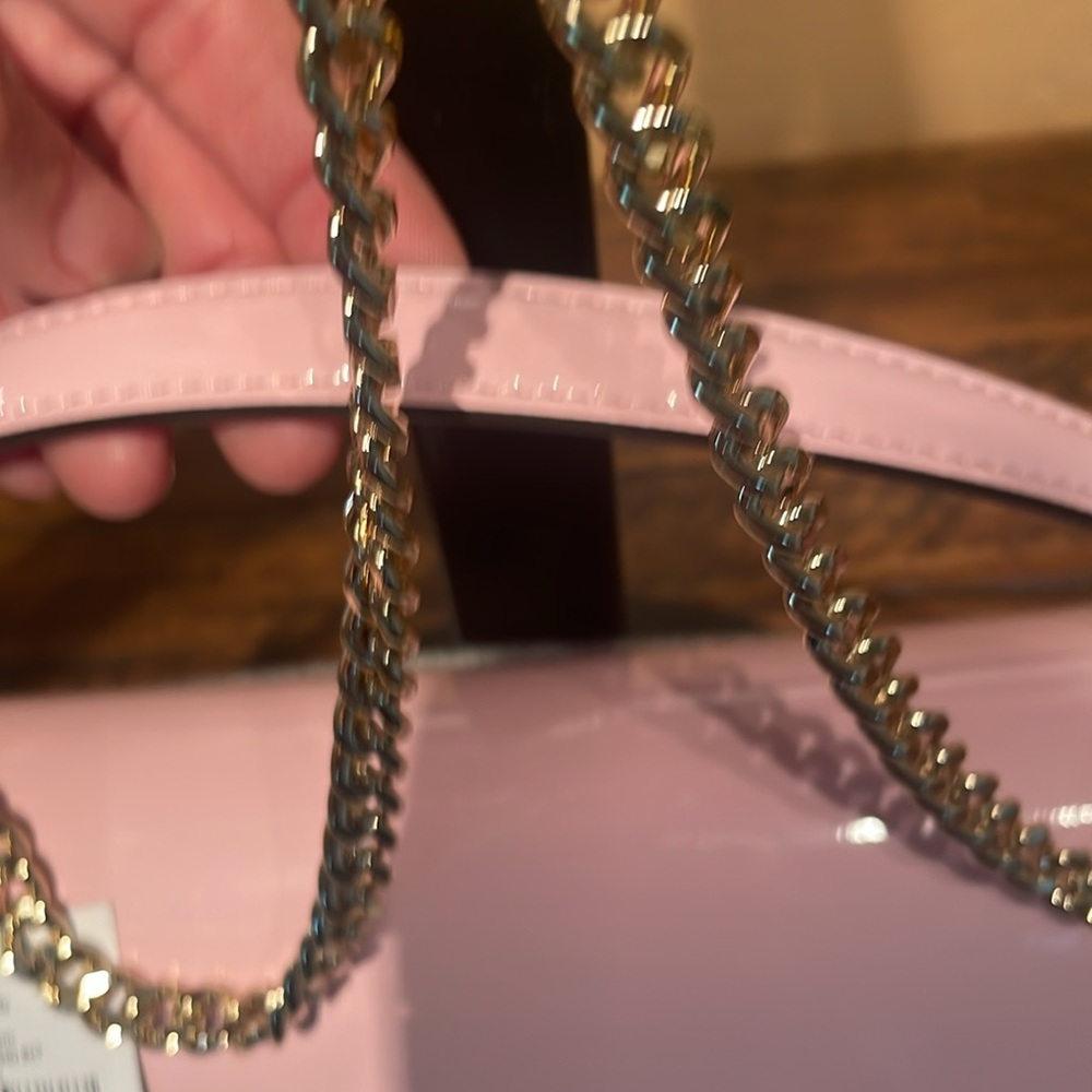 NWT Kate Spade Krista Pink Patent Fabric Crossbody MSRP $349 - Picture 6 of 11
